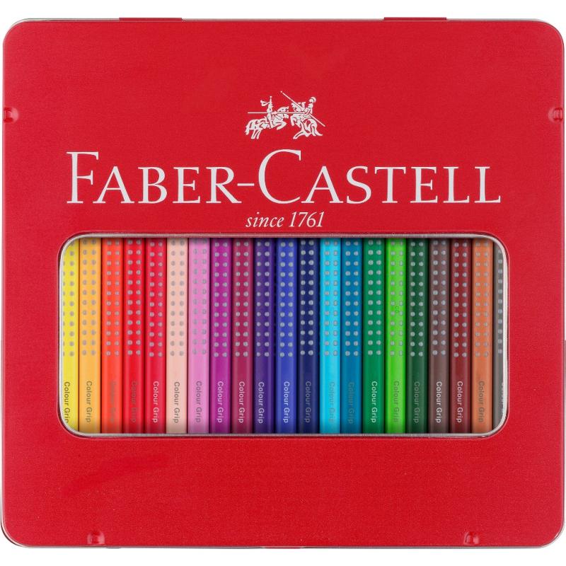 Faber-Castell Colour Grip Buntstifte 24er Blechetui